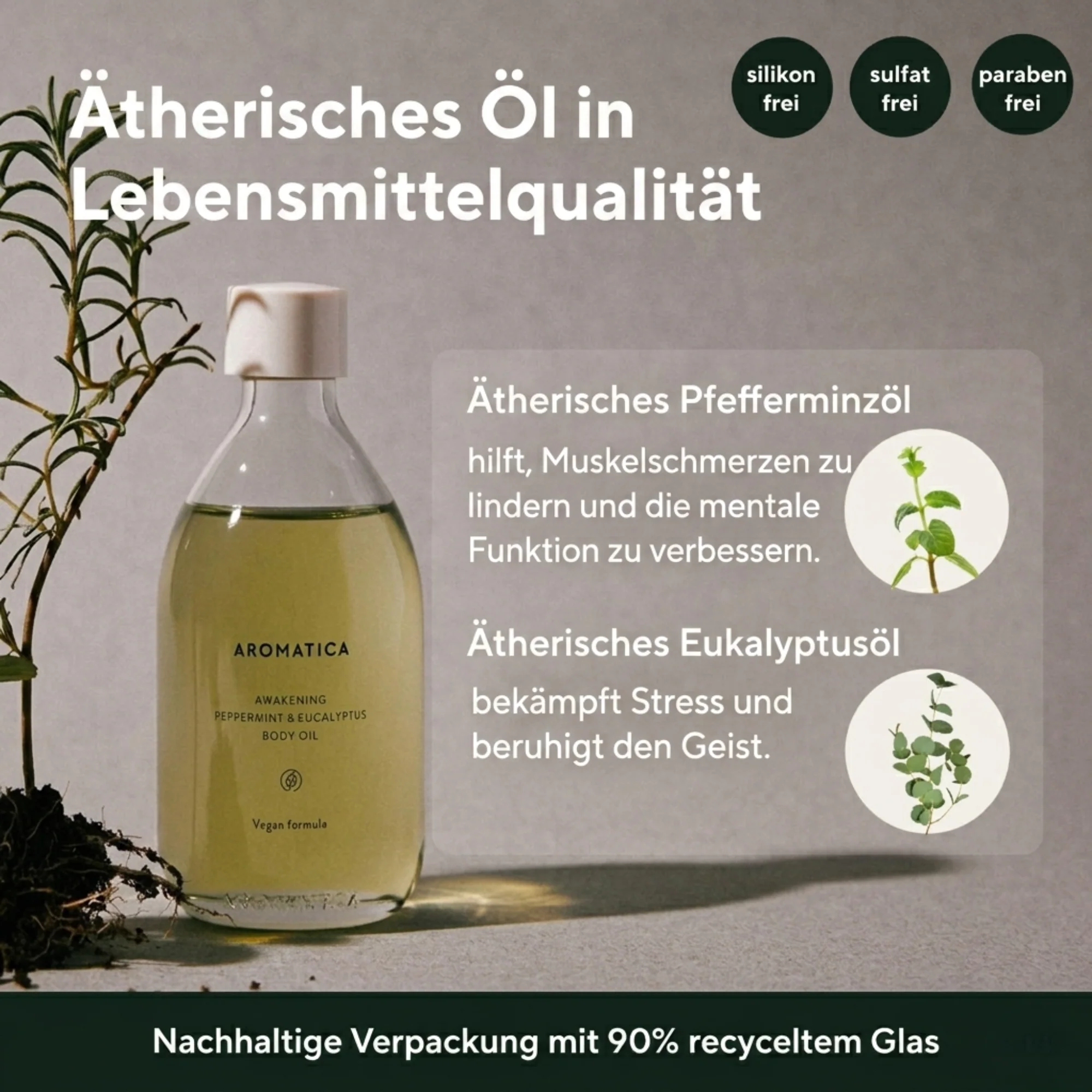 Awakening Body Oil Peppermint & Eucalyptus 100 ml - Image 2