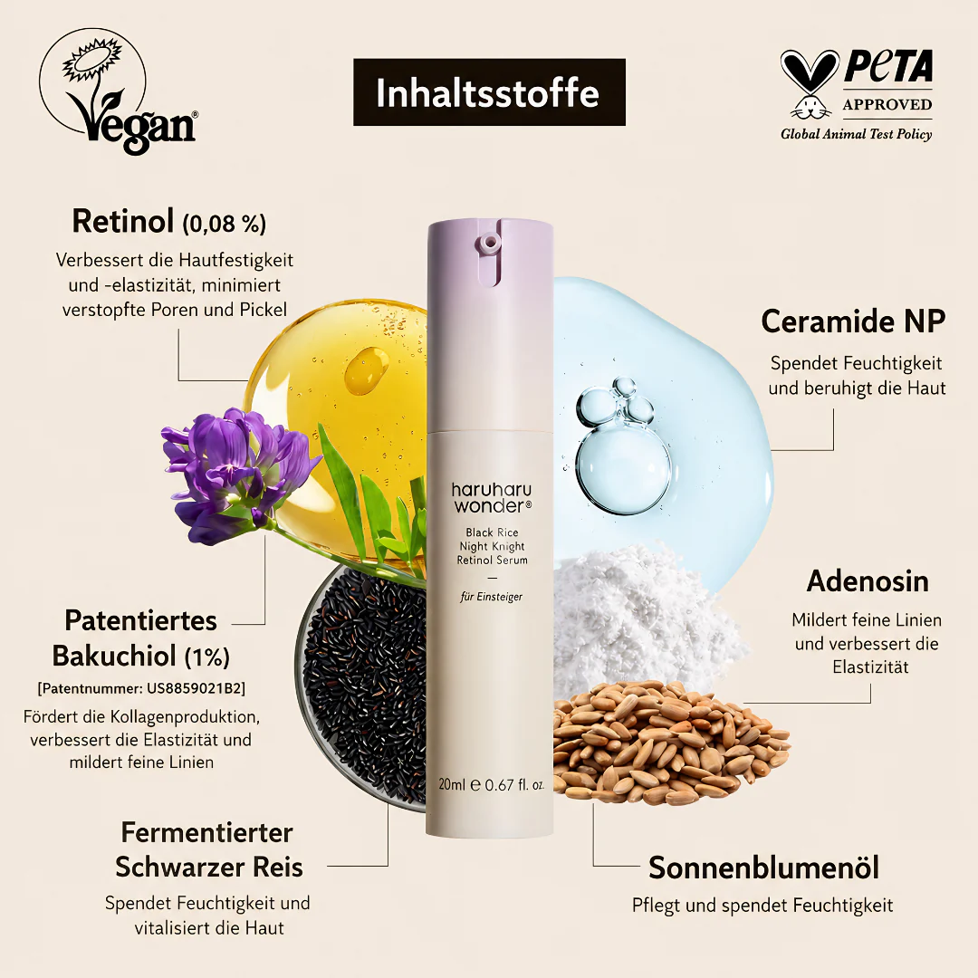 Black Rice Night Knight Retinol Serum 20 ml - Image 3