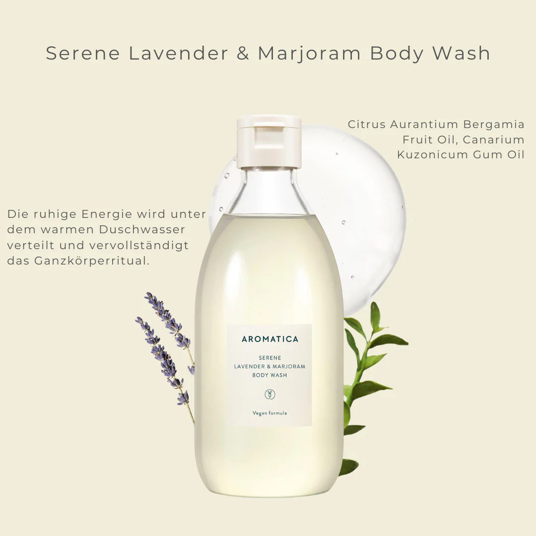 Serene Body Wash Lavender & Marjoram 300 ml - Image 5